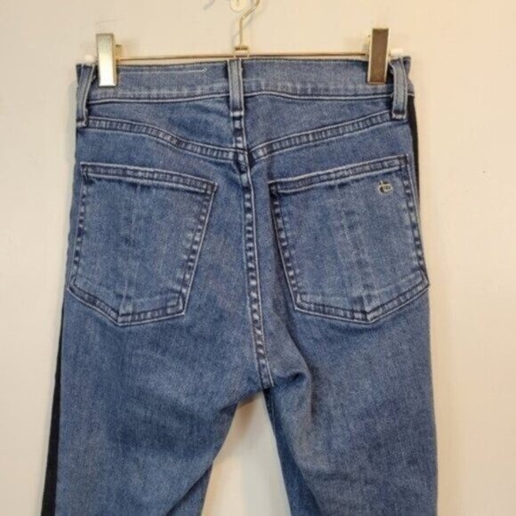 Rag & Bone | Mazie Jean High Rise Skinny Leg in Double Indigo Side Stripe - Picture 5 of 9